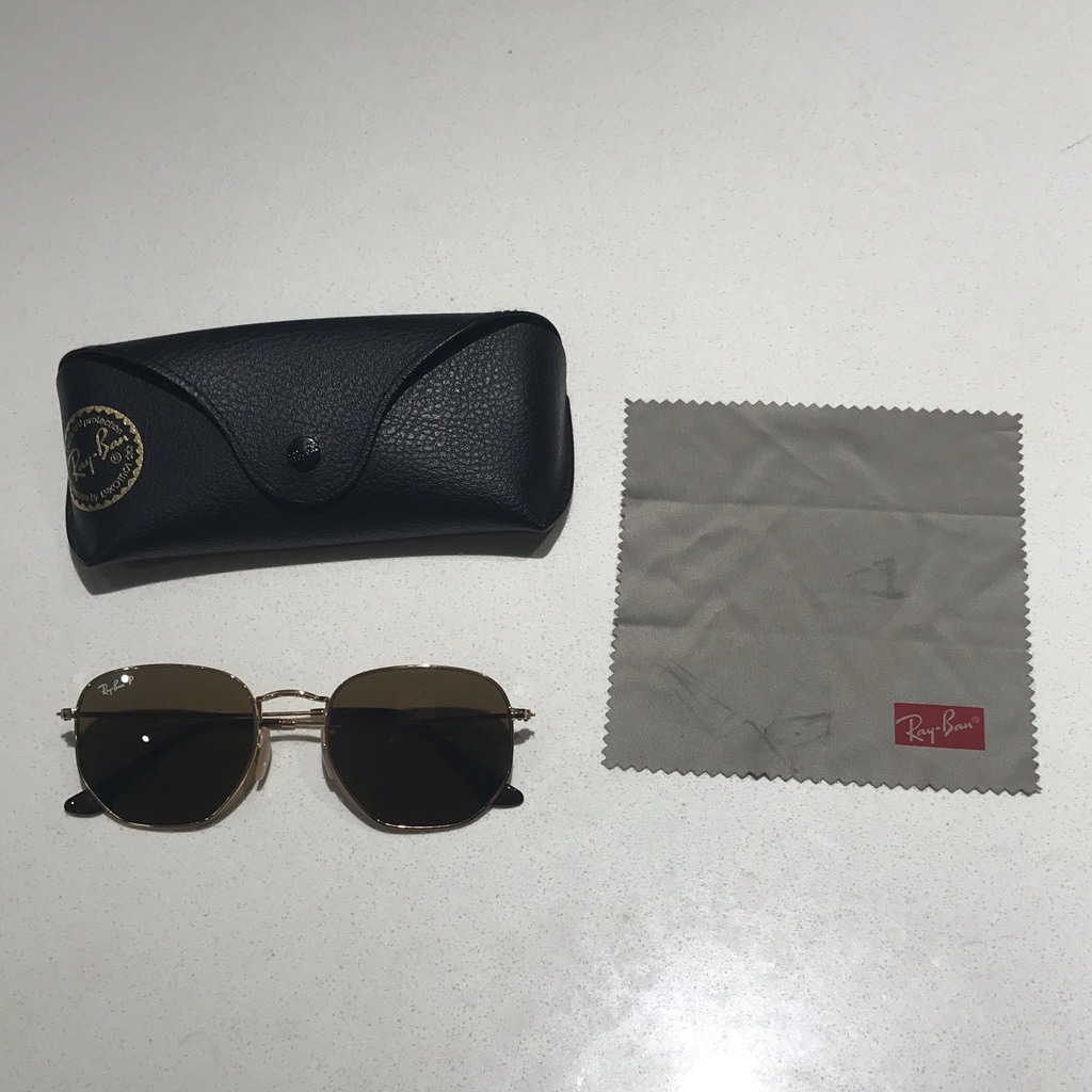 Ray Ban Hexagonal Metal Sunglasses
